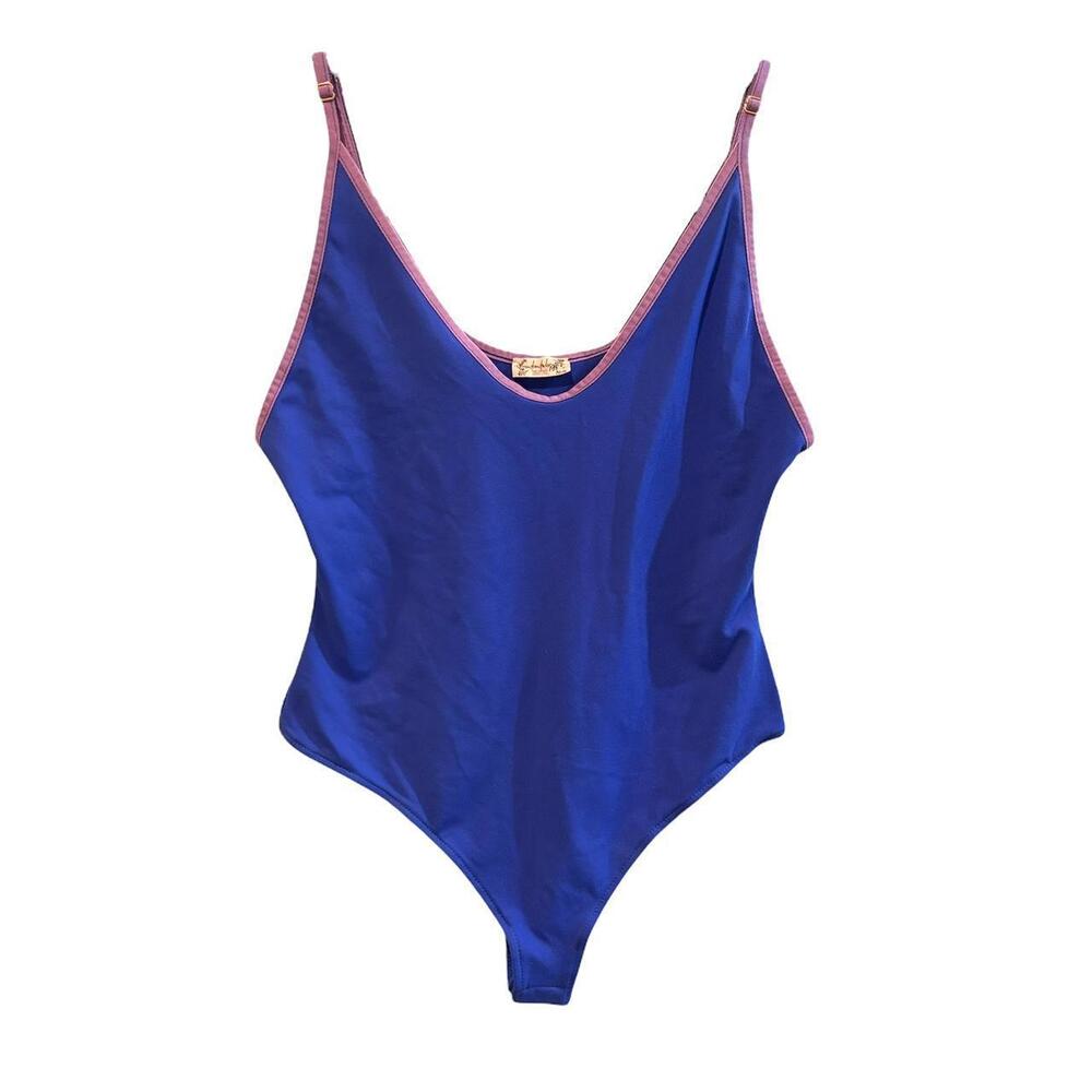 Free People Women's Blue and Purple Bodysuit